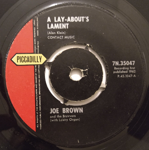 Joe Brown And The Bruvvers : A Lay-About's Lament (7", Single)