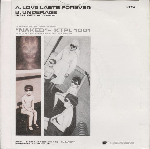 Kissing The Pink : Love Lasts Forever (7", Single)