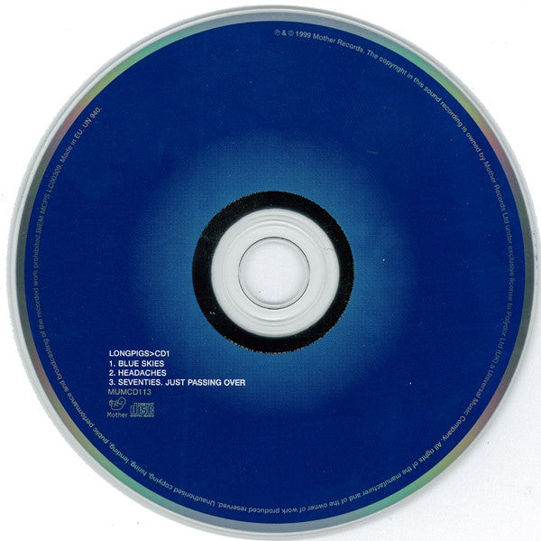 Longpigs : Blue Skies (CD, Single, Enh, CD1)