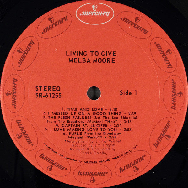 Melba Moore : Living To Give (LP, Album)