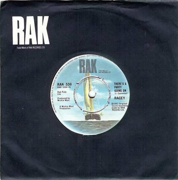 Racey : There's A Party Going On (7", Single)