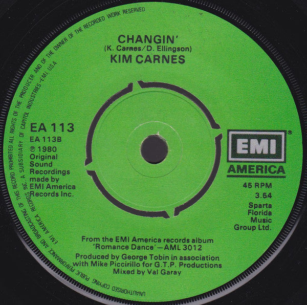 Kim Carnes : More Love (7", Single)