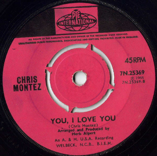 Chris Montez : The More I See You (7")