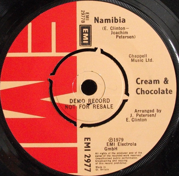 Cream & Chocolate : Munich Boogie (7", Single, Promo)