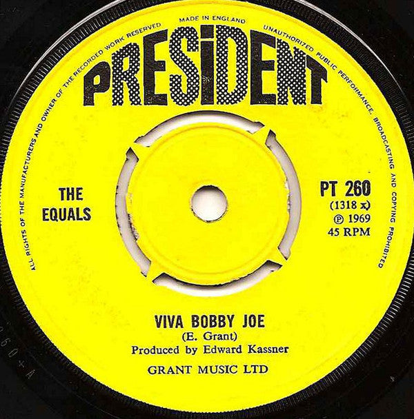 The Equals : Viva Bobby Joe (7", Single, 4-P)