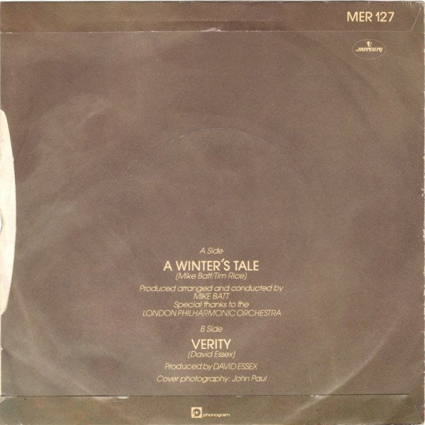 David Essex : A Winter's Tale (7", Single)