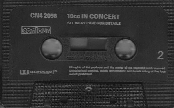 10cc : 10cc In Concert (Cass, Album, Bla)