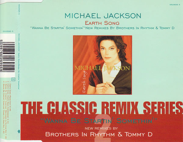Michael Jackson : Earth Song / Wanna Be Startin' Somethin' (CD, Single)