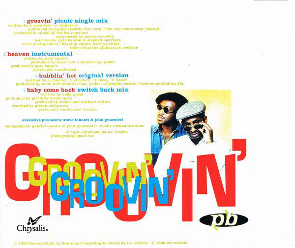 Pato Banton & The Reggae Revolution : Groovin' (CD, Single)