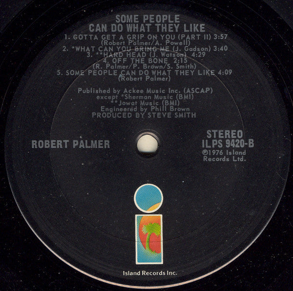 Robert Palmer : Some People Can Do What They Like (LP, Album)