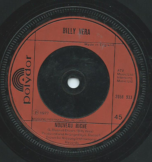 Billy Vera : Private Clown (7", Single)
