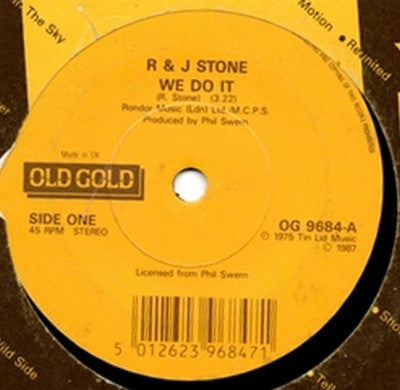 R & J Stone / Kandidate : We Do It / I Don't Want To Lose You  (7")