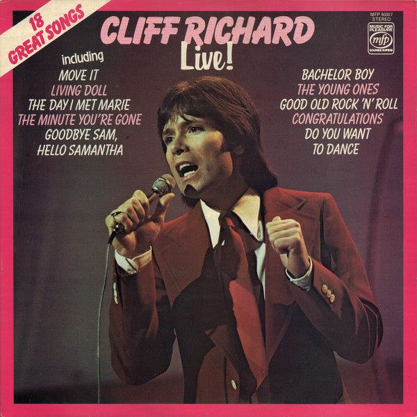 Cliff Richard : Live! (LP, Album, RE)