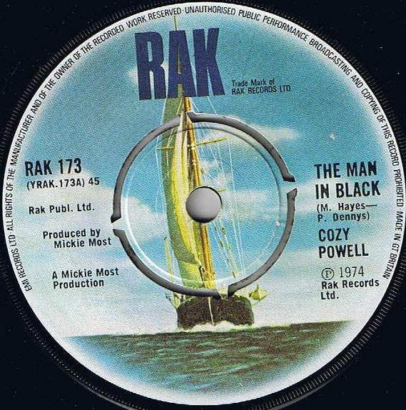 Cozy Powell : The Man In Black  (7", Single)