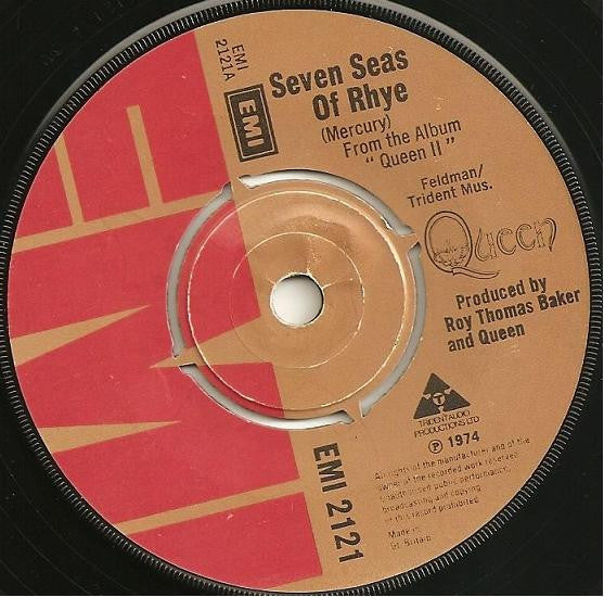 Queen : Seven Seas Of Rhye (7", Single)