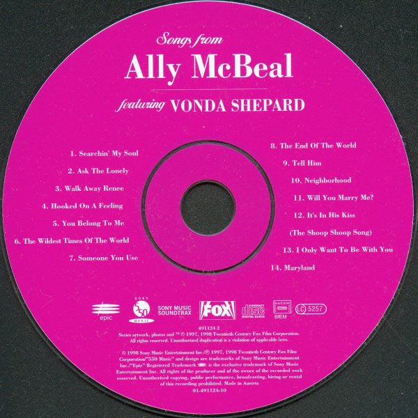 Vonda Shepard : Songs From Ally McBeal (CD, Album)