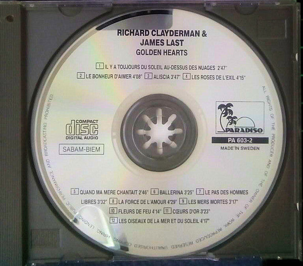 Richard Clayderman & James Last : Golden Hearts (CD, Album)