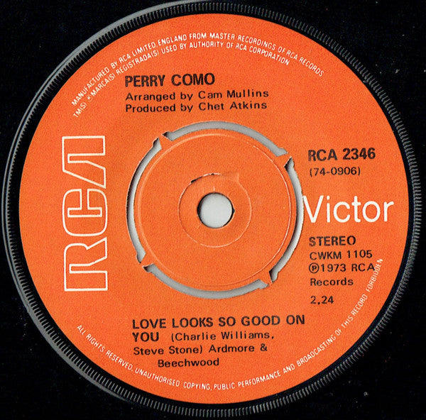 Perry Como : And I Love You So (7", Kno)
