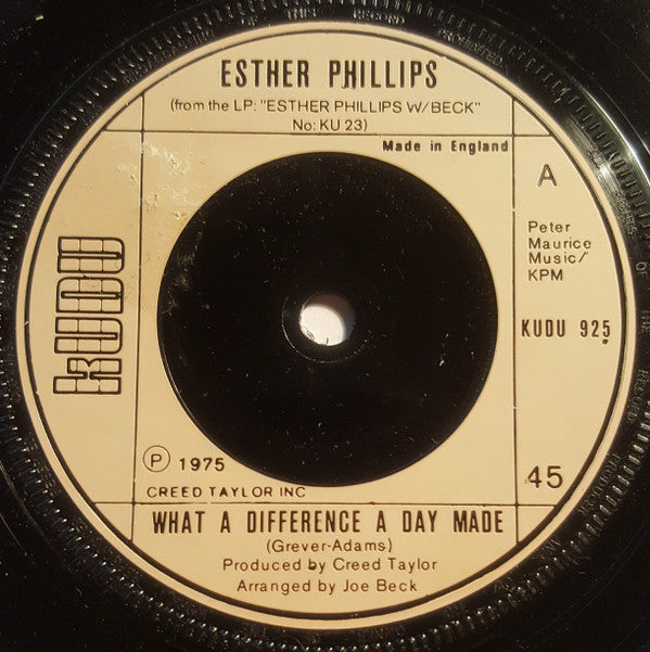 Esther Phillips : What A Difference A Day Made (7", Single, Inj)