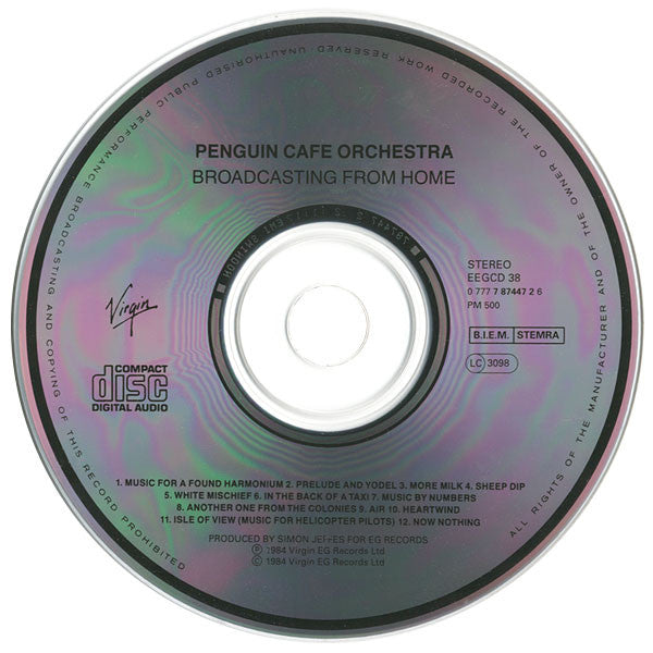 Penguin Cafe Orchestra : Broadcasting From Home (CD, Album, RE)