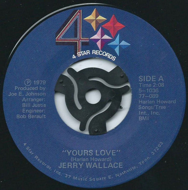 Jerry Wallace : Yours Love (7")