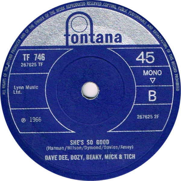 Dave Dee, Dozy, Beaky, Mick & Tich : Bend It! (7", Single, Mono, Sol)