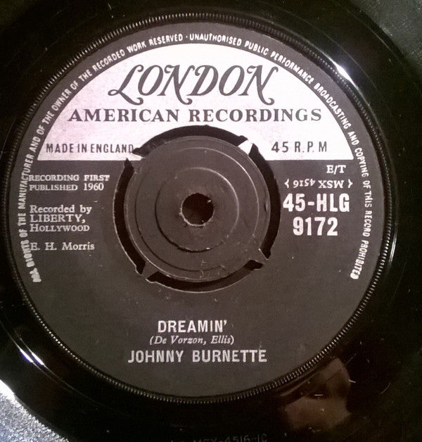 Johnny Burnette : Dreamin' (7", Single)
