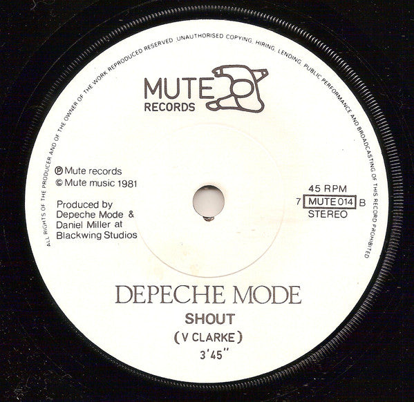 Depeche Mode : New Life (7", Single)