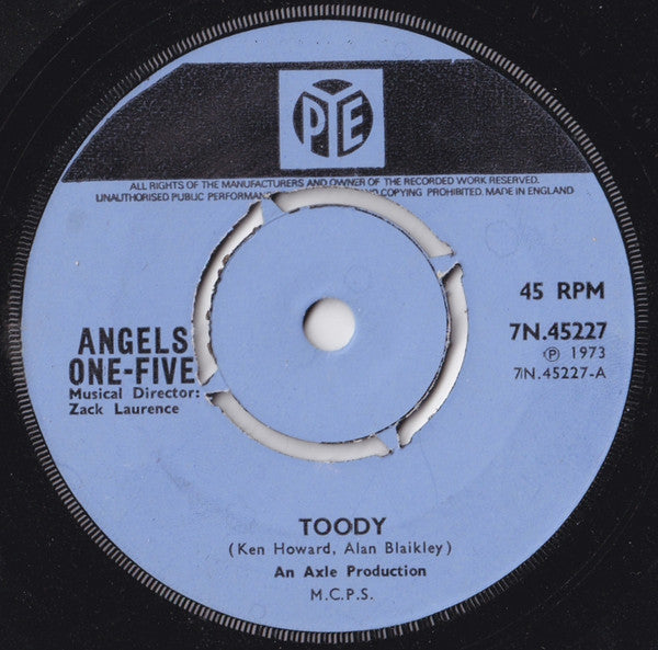 Angels One-Five : Toody (7", Single, Lig)