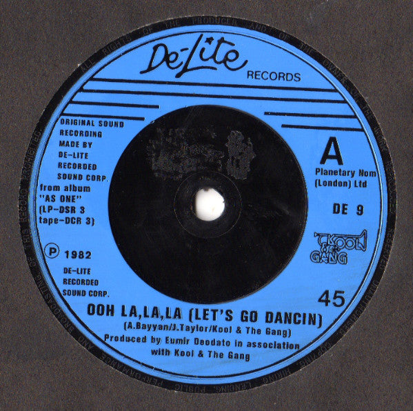 Kool & The Gang : Ooh La La La (Let's Go Dancin') (7", Single, Blu)