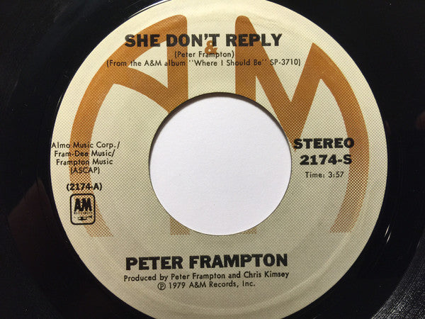 Peter Frampton : She Don't Reply (7", Single)