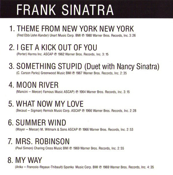 Frank Sinatra : New York New York (His Greatest Hits) (CD, Comp)