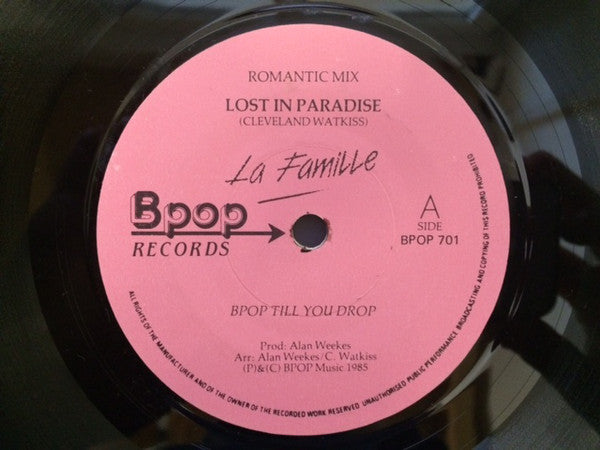 La Famille : Lost In Paradise (Romantic Mix) / Your Stuff (7")