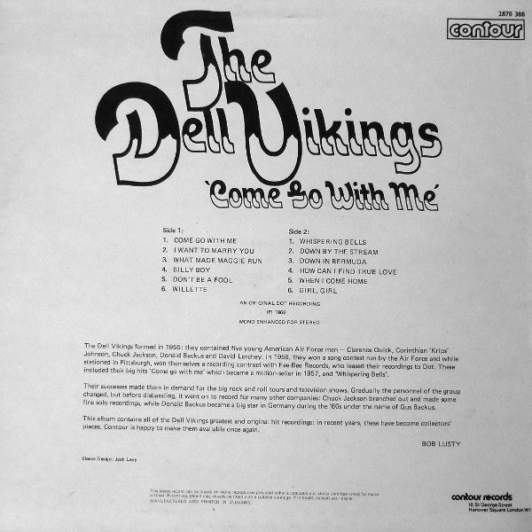 The Dell-Vikings : Come Go With Me (LP, Comp)