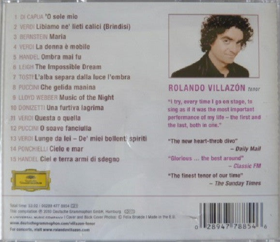 Rolando Villazón : Tenor (CD, Comp)