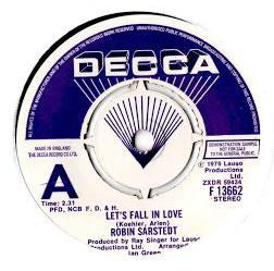 Robin Sarstedt : Let's Fall In Love (7", Single, Promo)