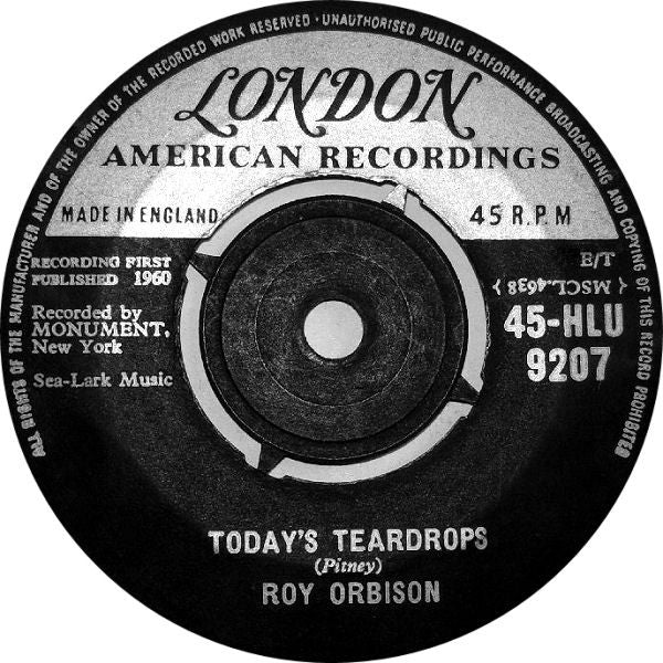 Roy Orbison : Blue Angel (7", Single)