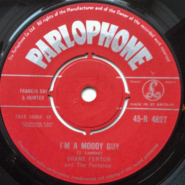 Shane Fenton & The Fentones : I'm A Moody Guy (7", Single)