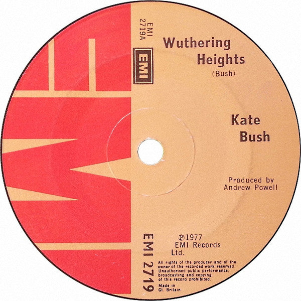 Kate Bush : Wuthering Heights (7", Single, Sol)