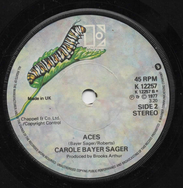 Carole Bayer Sager : You're Moving Out Today (7", Single, Sol)