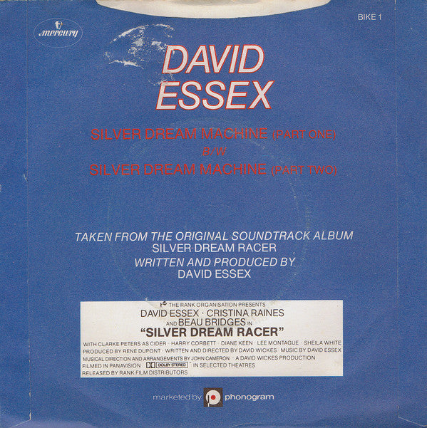 David Essex : Silver Dream Machine (7", Single)