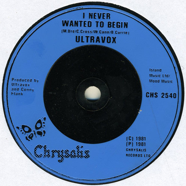Ultravox : The Thin Wall (7", Single, UK )
