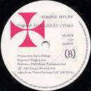 Simple Minds : Promised You A Miracle (7", Single)