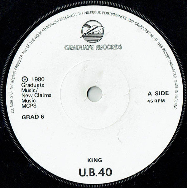 UB40 : King / Food For Thought (7", Single, Pap)