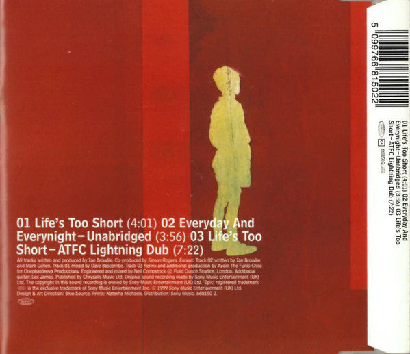 The Lightning Seeds* : Life's Too Short (CD, Single)
