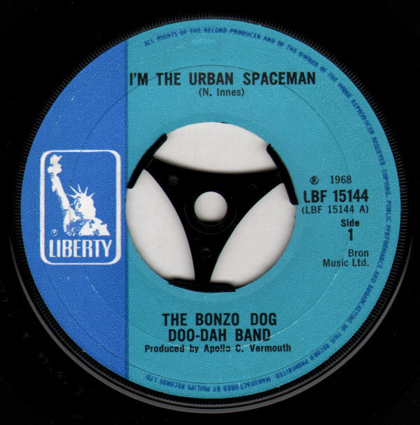 Bonzo Dog Doo-Dah Band : I'm The Urban Spaceman (7", Single, Lar)