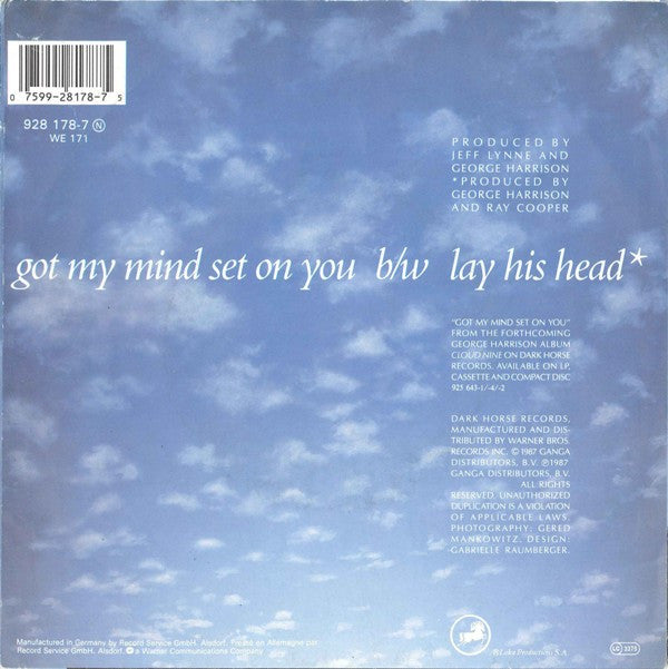 George Harrison : Got My Mind Set On You (7", Single)