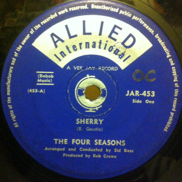 The Four Seasons : Sherry (7", Single)