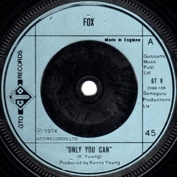 Fox (3) : Only You Can (7", Single, Inj)