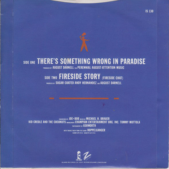 Kid Creole And The Coconuts : There's Something Wrong In Paradise (7")